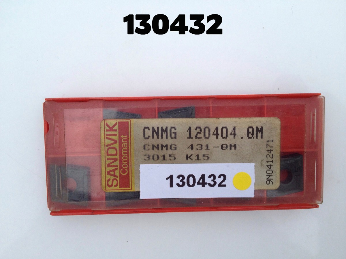 CNMG 431 QM3015 K15 New Partial Package of 7 Sandvik Tungsten