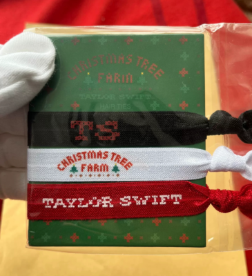 Taylor Swift Christmas Tree Farm Holiday Hair Ties Taylor Swift Christmas Tree Farm Hair Ties Set Holiday  main image 4
