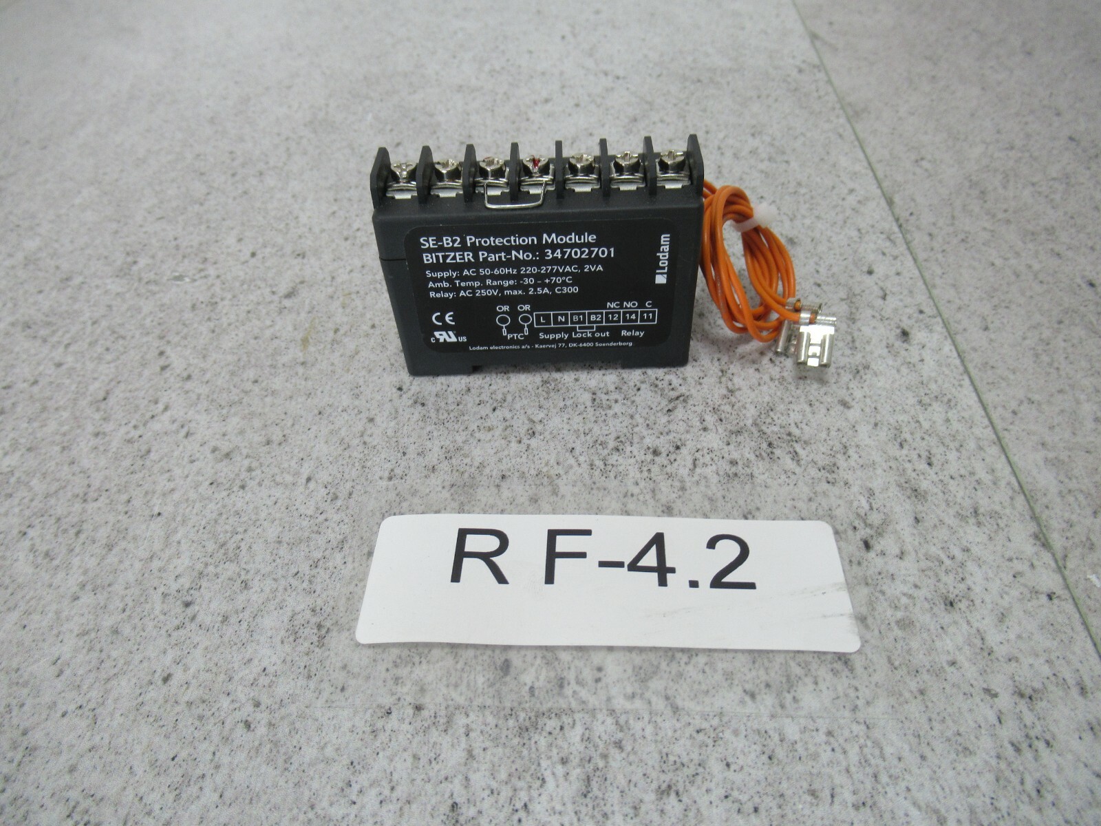 Lodam 34702701 Lodam SE-B2 Protection Module Bitzer 34702701 Unused
