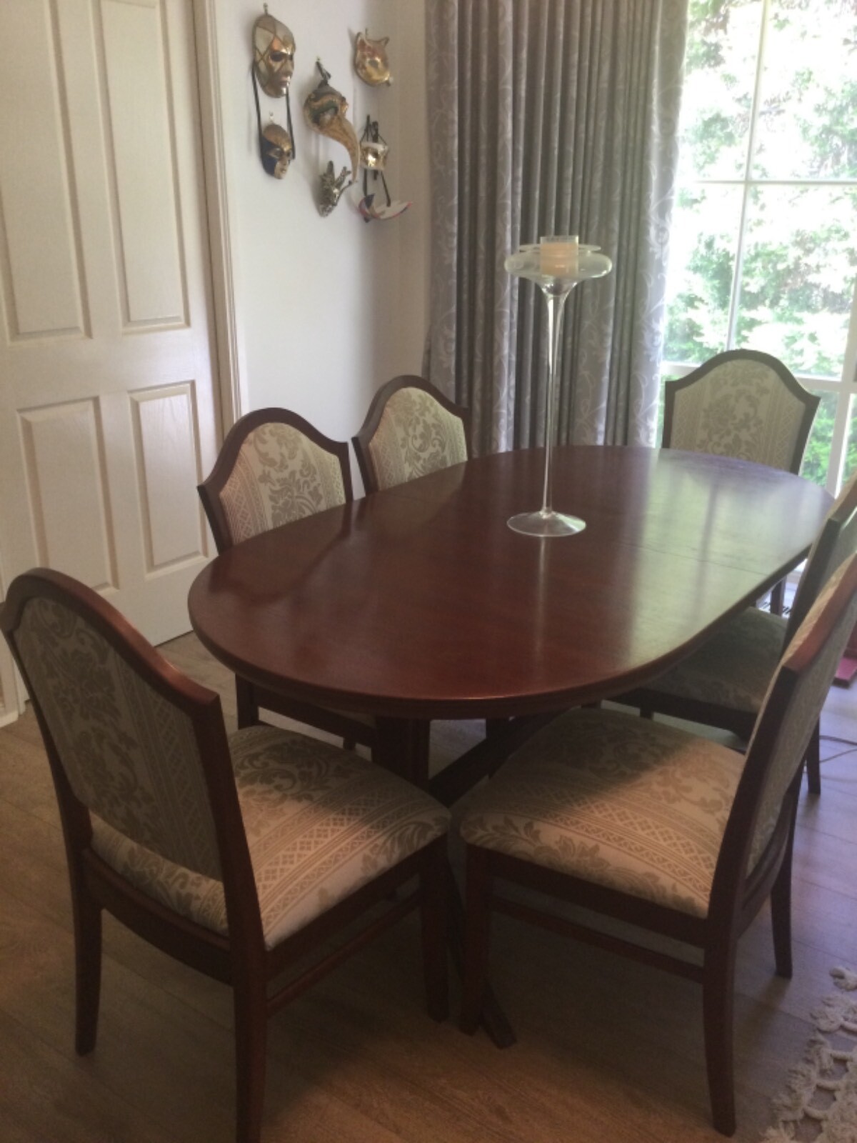 Chiswell Dining table with 6 newly upholstered chairs must sell eBay