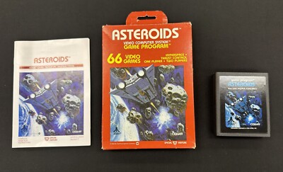Asteroids (Atari 2600, 1981) Complete In Box