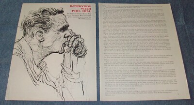 1962 Interview Article with World Champion Race Car Driver Phil Hill