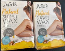 2 Packs Nad's Natural Sugar Wax 6oz Each Vegan Hair Removal NEW-OTHER