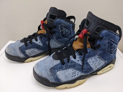 Nike Air Jordan 6 Retro GS Washed Denim CV5489-401 Youth Size 5Y