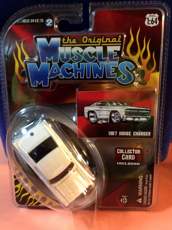 THE ORIGINAL MUSCLE MACHINES - 1967 DODGE CHARGER  1/64 67 CHARGER  RARE WHITE  - Image 2 of 3