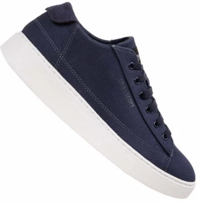 Herren Sneaker Lyle & Scott Shankly Gr. 42-44 Blue Canvas