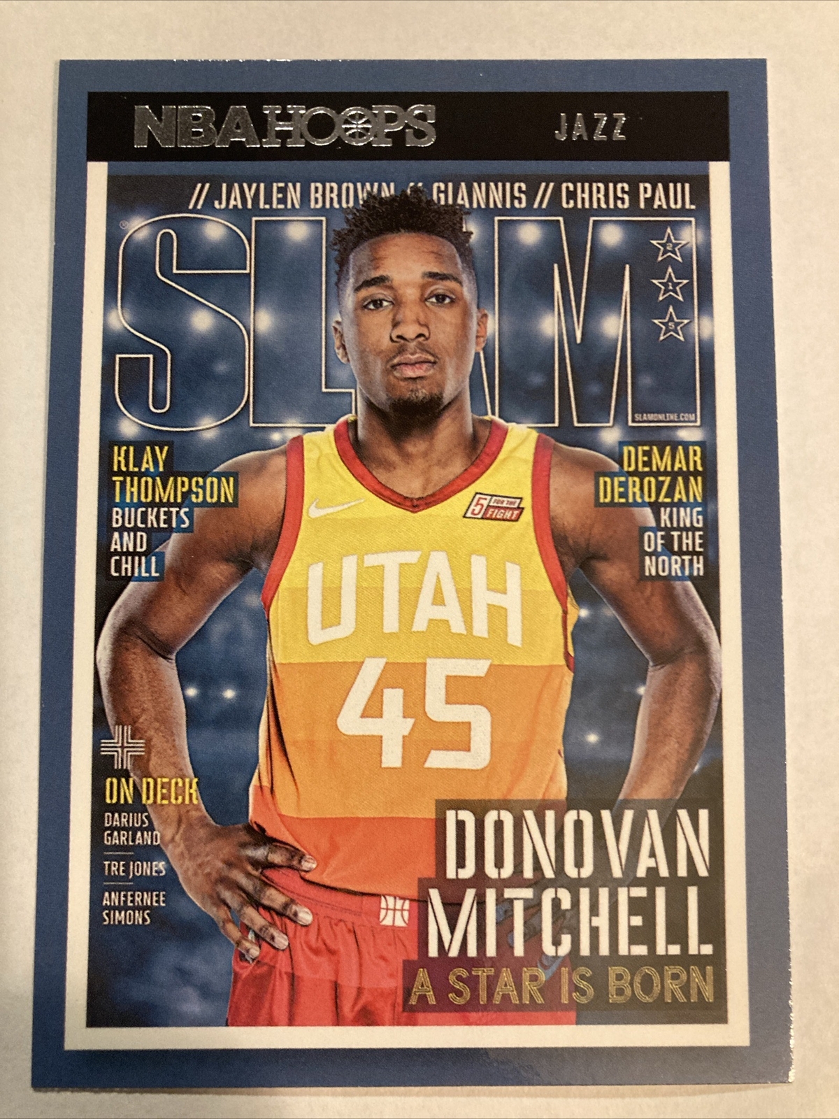 2021-22 Hoops #SLAM #215 Donovan Mitchell Slam