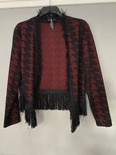 Frank Lyman Ladies Jacket Cardigan Fringed Size 16