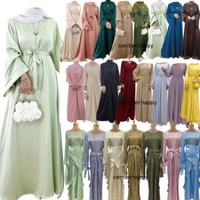 Islamic Women Abaya Muslim Long Maxi Dress Arab Robe Kaftan Dubai Party Kaftan