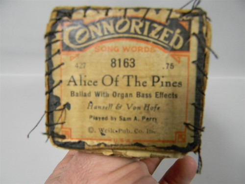Alice of the Pines Ballade 8163 Connorized Player Piano Word Roll - 10E - #7 - Bild 1 von 9