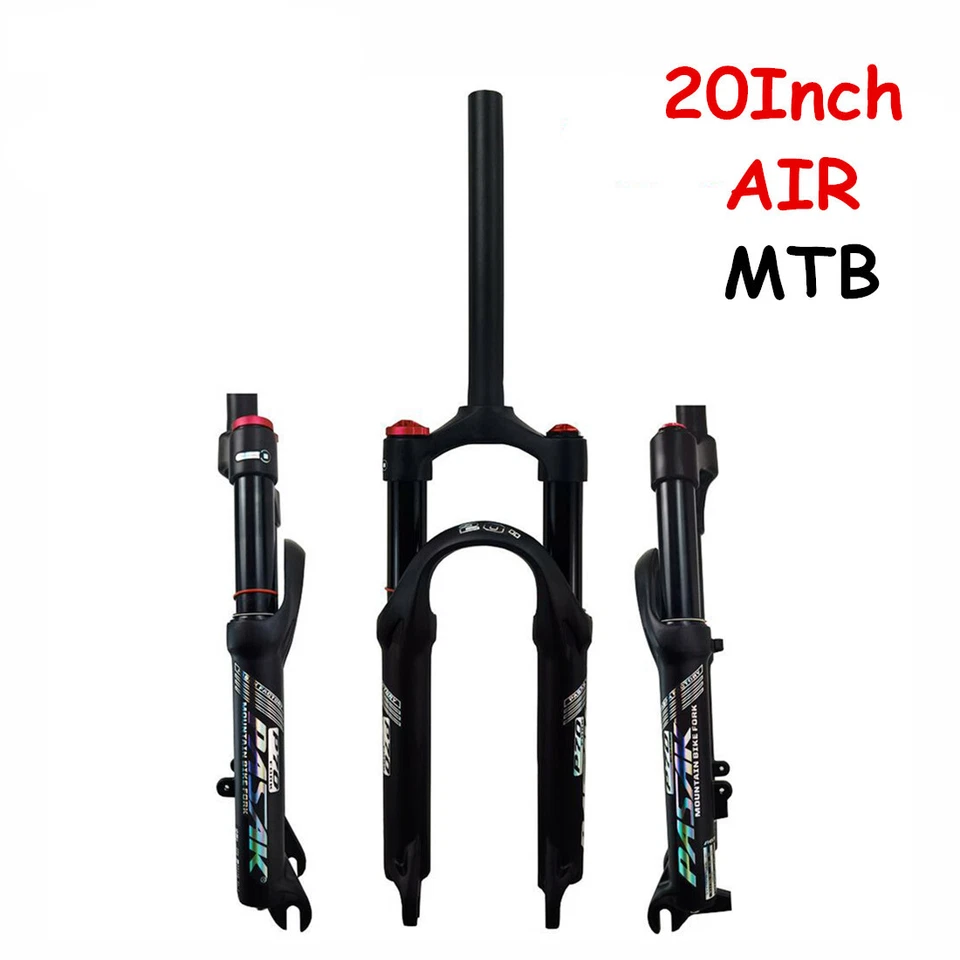 20 24 MTB Air Bicycle Fork Alloy Disc Brake Remote Manual Control Shock Absorber - Image 2 of 4