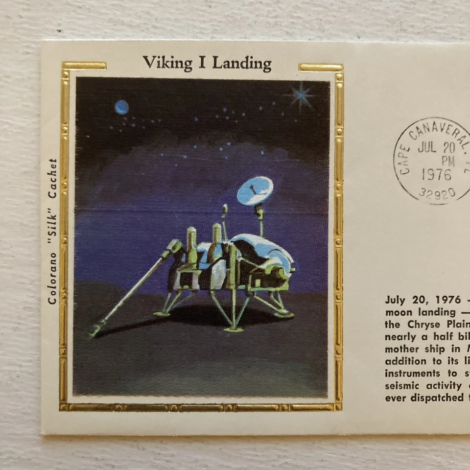 Viking 1 Landing on Mars Cape Canaveral Colorano Silk Space Cover - Image 2 of 4