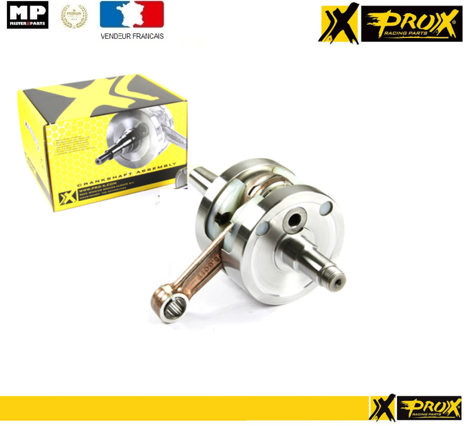 Vilebrequin complet Prox 10.6029 pour Husqvarna TC65 2017-2021 et KTM SX 65 2009-2021