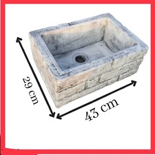 Lavello Lavatoio e pilozzo in cemento pietra da esterno vasca lavandino rustica