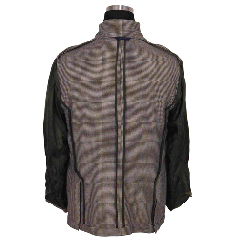 Brooks Brothers Mens Sportcoat Jacket 42S Brown Houndstooth Unlined Wool Blend - 第 8/11 張圖片
