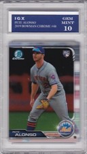 PETE ALONSO ROOKIE CARD 2019 Bowman Chrome GEM MINT 10 Baseball RC NEW YORK METS