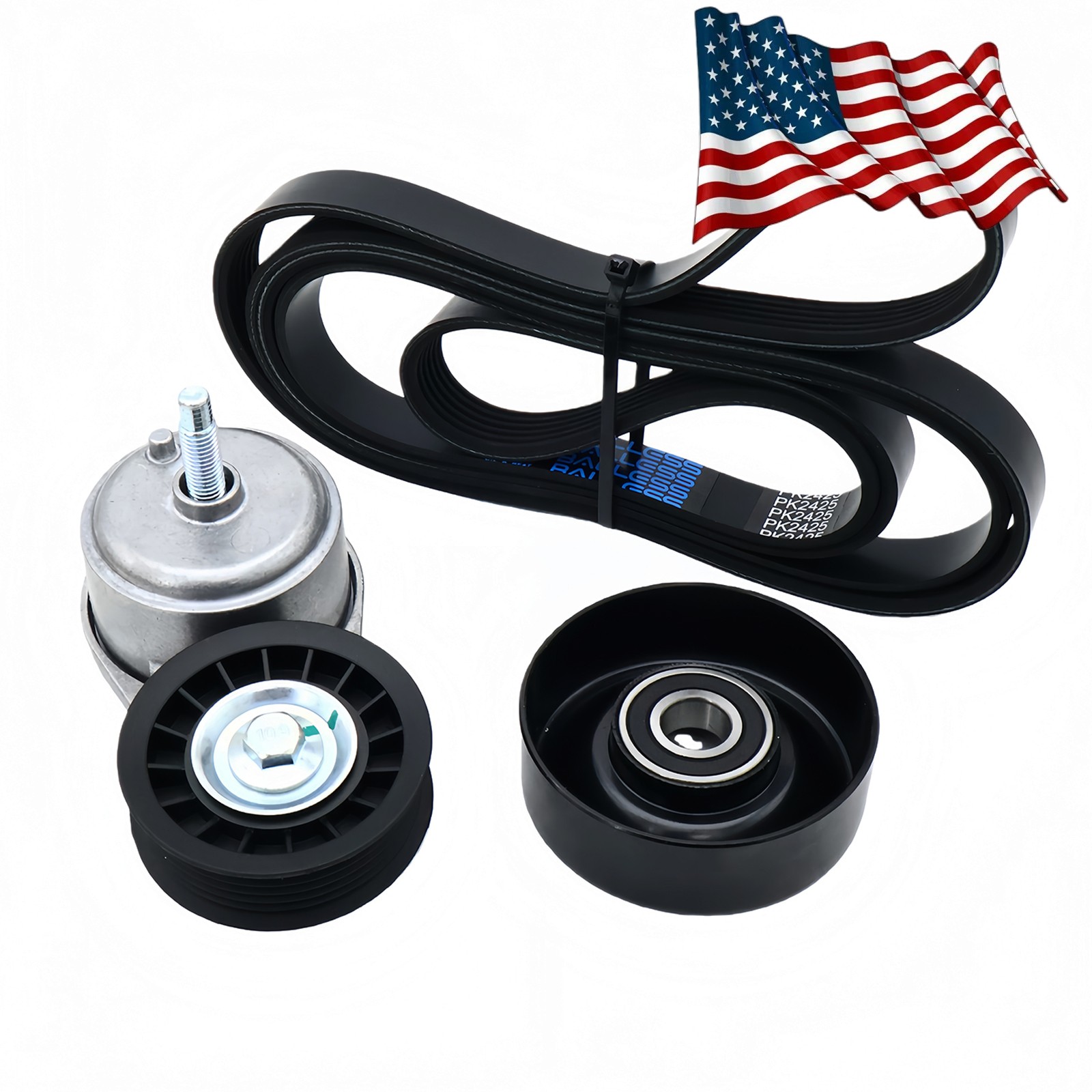 NEW Drive Belt Tensioner Pulleys Kit 38103 38001 For 1996-2005 Chevy Astro 4.3L thumbnail 17