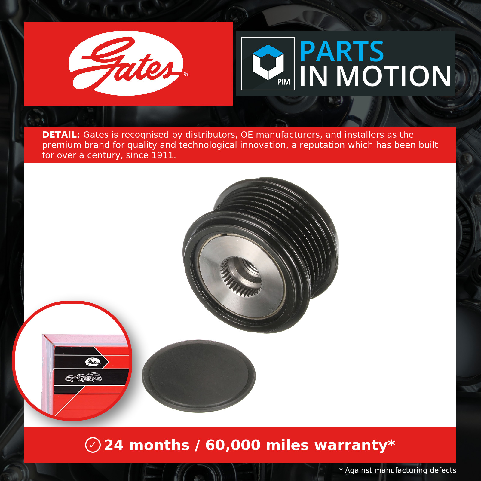 GATES-OE OAP7103 Alternator Freewheel Clutch for AUDI,CUPRA,SEAT,SKODA,VW - Image 12