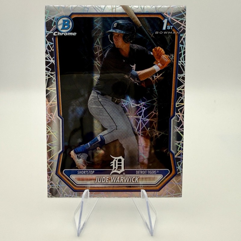 Jude Warwick 2026 1st Bowman Chrome Laser Refractor 1st Tigers  #BCP-58