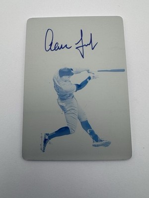 2021 National Treasure Auto printing plate 1/1 Aaron Judge #RS-AJ