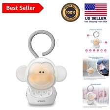 Portable Myla Monkey Baby Soother with 5 Calming Sounds  Soft-Light Night Light