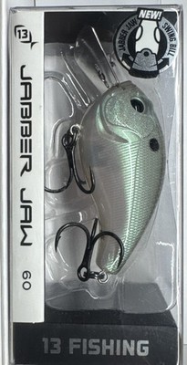 New 13 Fishing Jabber Jaw 60 Crank Bait Fishing Lure In Box . Green Gizzard Shad