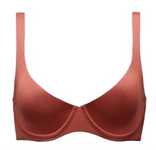 NWOT CUUP 38B The Scoop Orange Microfiber Underwire Bra 126230