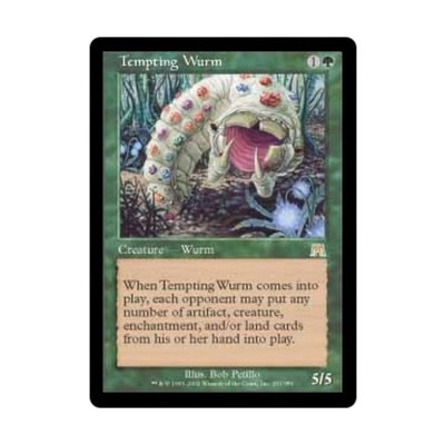 WOTC MtG Onslaught Tempting Wurm (R) NM