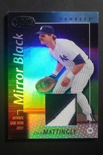 2002 Leaf Certified Don Mattingly Mirror Black Patch 1/1 New York Yankees DZ2194