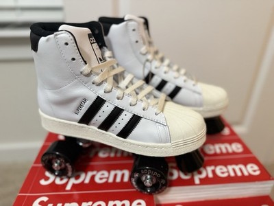 Adidas Superstar 82 Skate White Black JS4038 Women's Size 6.5 (Brand New)