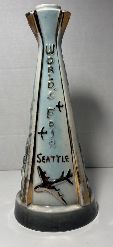 Jim Beam 1962 Worlds Fair Bottle No Top