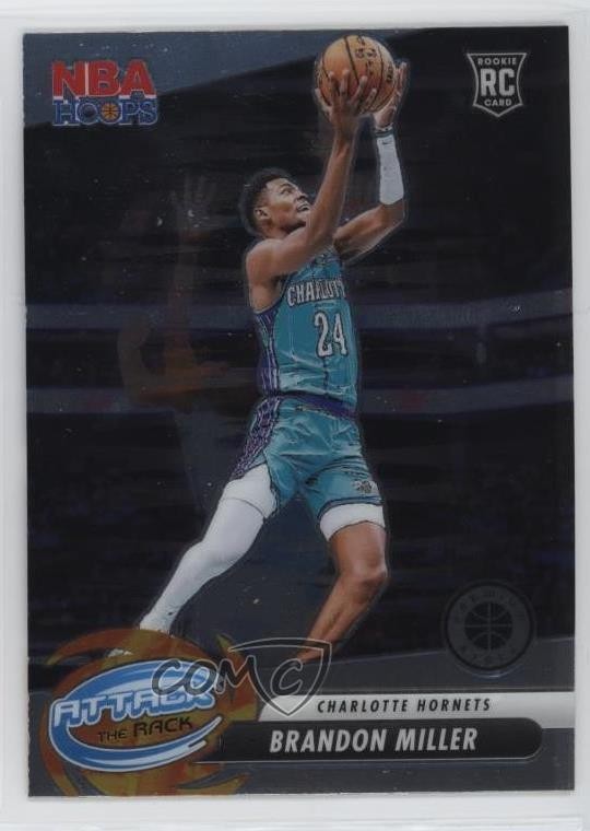 2023 Panini NBA Hoops Premium Stock Attack The Rack Brandon Miller #10 Rookie RC
