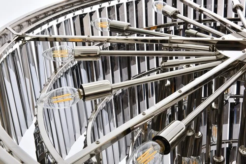 Elegant Lighting 1231D44-SS/RC Sydney 33 Light 44"W Crystal - Black - Picture 7 of 12