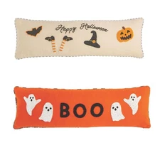 Mud Pie H5 Halloween Beaded Long Pillow 11"x35" 41601011 - Choose Design