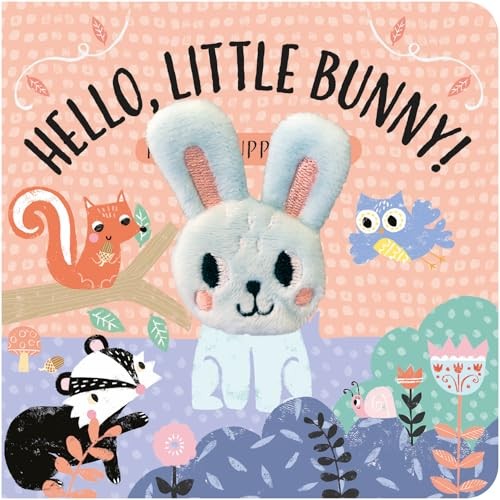 Hello Little Bunny! Finger Puppet Book - Novelty Book - G245Z-image