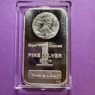 1 oz Highland Mint Morgan Head Design .999+ Fine Silver Art Bar & Capsule HM