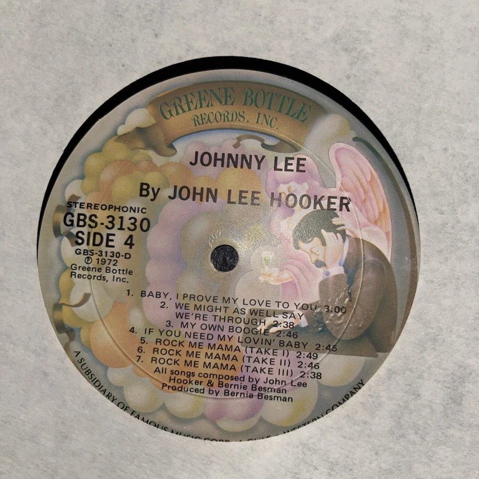 Johnny Lee John Lee Hooker / Produced By Bernie Besman 1972 Vinyl LP Record Foto 4 de 4