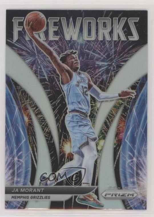 2021-22 Panini Prizm Fireworks Silver Prizm Ja Morant #24 0g14