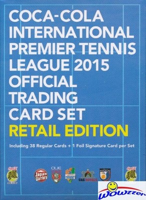 2015 Epoch Premier Tennis League 38 Card Retail Box Set+Foil Facsmile Signature!
