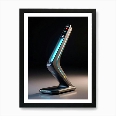 3D Computer Pointer mit einem ergonomischen gerahmten Wandbild Poster Leinwanddruck Bild