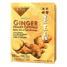 Prince of Peace Instant Tea, Ginger Honey Crystals, 10 Tea Bags