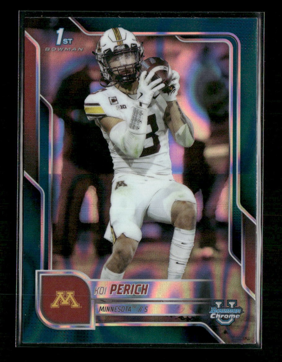 Koi Perich 2025 Bowman U Chrome Teal Lava Refractor #116 Golden Gophers