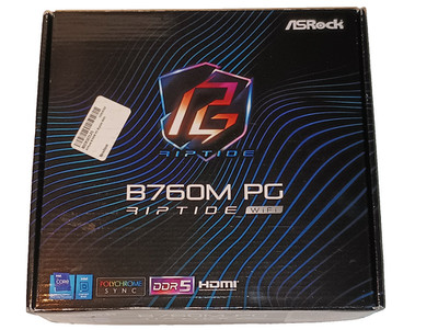 ASRock B760M PG Riptide WIFI MicroATX Motherboard Intel LGA1700 DDR5 HDMI