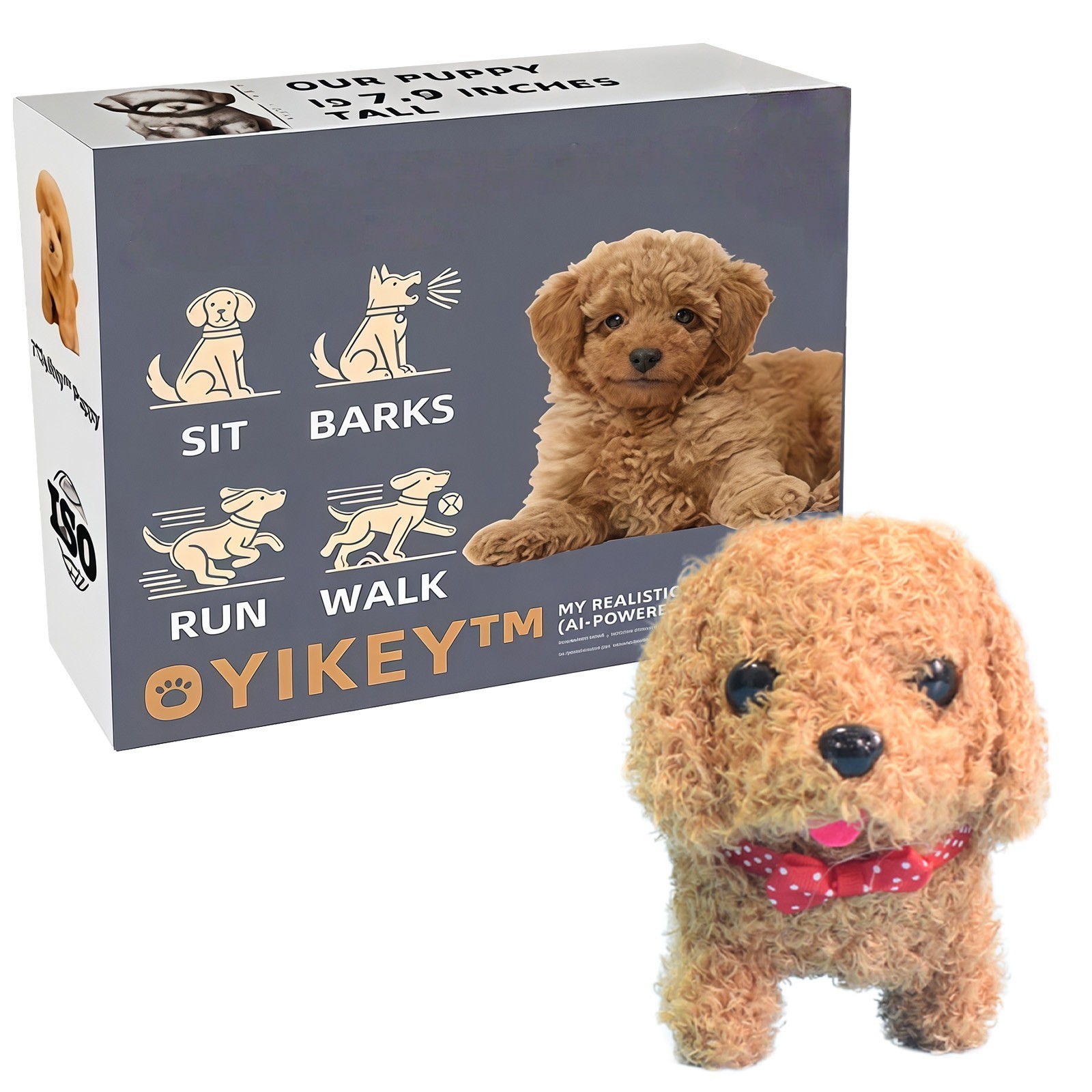 Robot Puppy Electronic Interactive Dog-Walking Barking For Kids And Pet Lovers