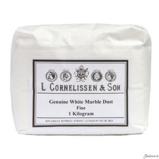 Cornelissen Marble Dust Fine Grain Genuine White 1kg For Gesso Plaster Casting