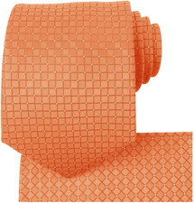 Mens Checkered Tie Set Solid Color Festive Necktie Pocket Square