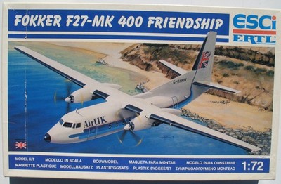 ESCI 9111 FOKKER F27-MK 400 Friendship 1:72 Flugzeug Modellbausatz Kit F-27