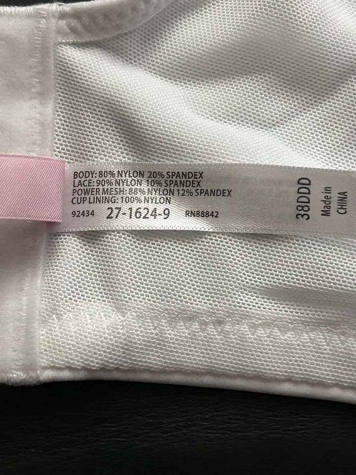 Sujetador blanco de encaje COMFORT CHOICE 38DDD 27-1624-9 Foto 4 de 4