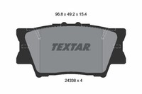 Textar Bremsbelagsatz, Scheibenbremse 2433801 FüR Lexus Toyota