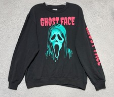 Scream Ghostface Pullover Black Sweatshirt Mens Medium